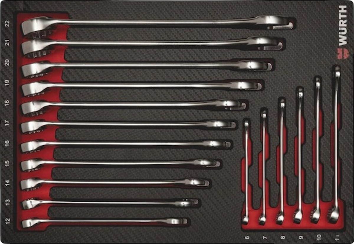 Combination Wrench Assortment, 18 Pieces*