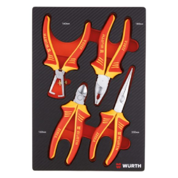 SYSTEM ASSORTMENT 4.4.1, PLIERS VDE 4 PIECES 