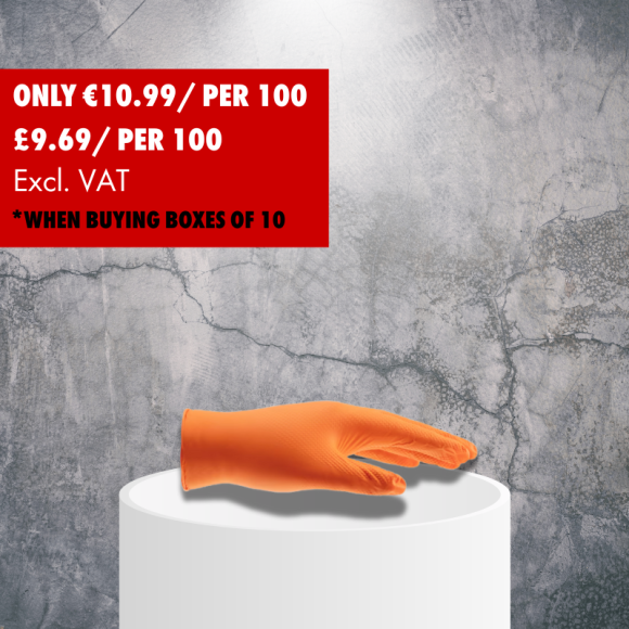 Disposable nitrile grip glove