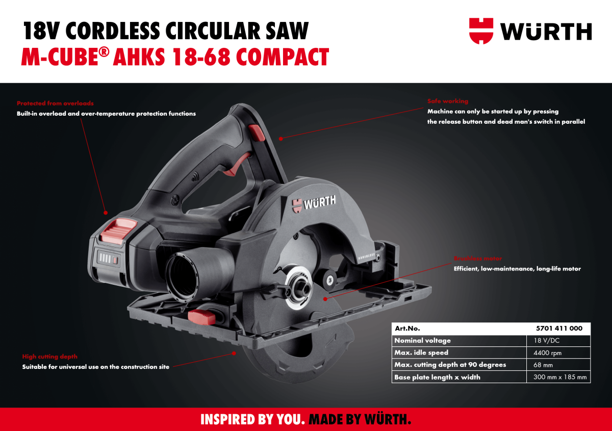 Cordless Circular Saw AHKS 18-68 Compact