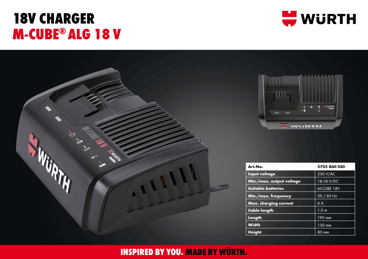M-CUBE Charger ALG 18/6 Fast