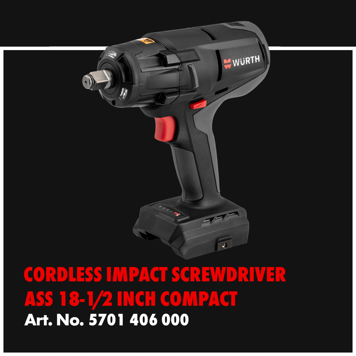 Cordless Impact Screwdriver ASS 18-1/2 Inch Compact