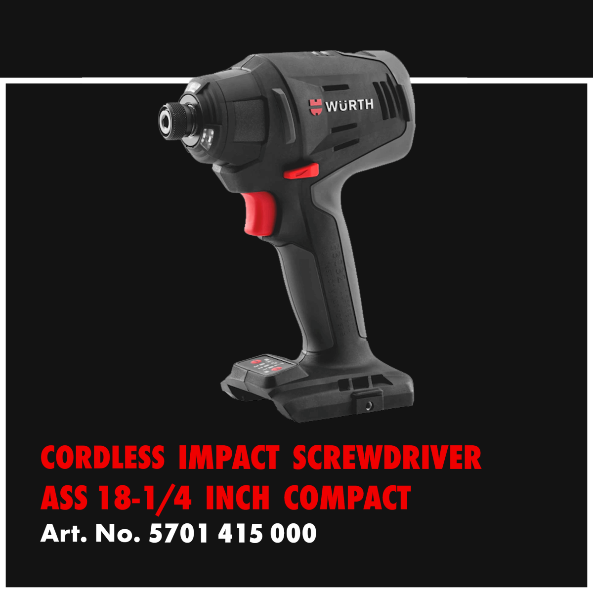 Cordless Impact Screwdriver ASS 18-1/4 Inch Compact