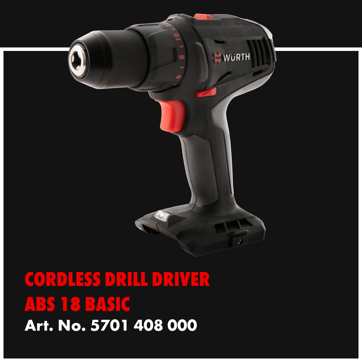Cordless Drill Driver ABS-18 Basic