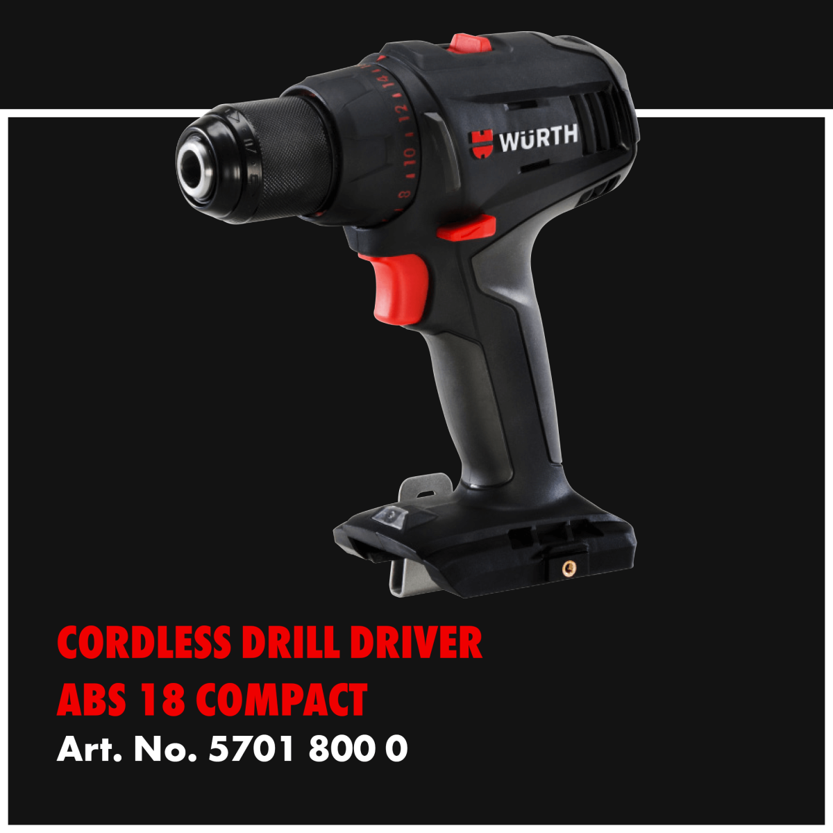Cordless Drill Driver ABS-18 Compact