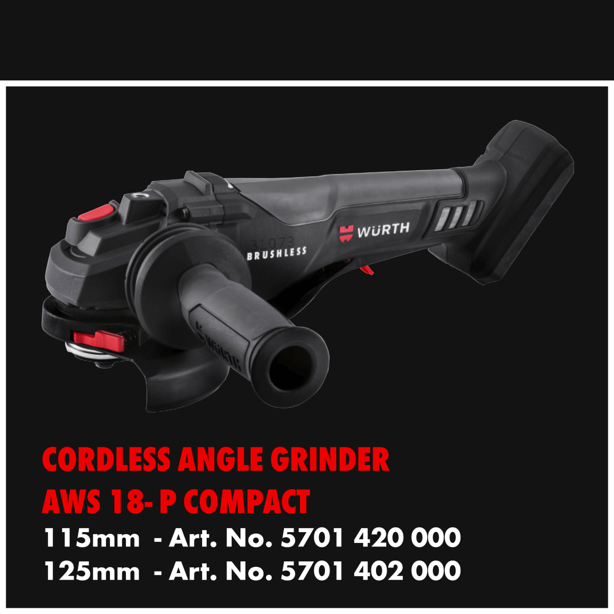 Cordless Angle Grinder AWS 18-P Compact