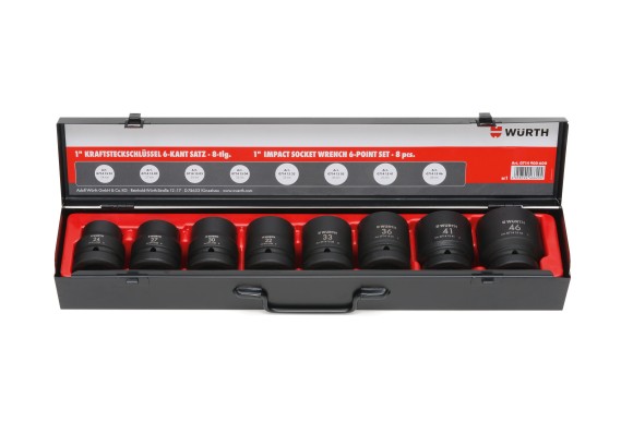 1-INCH IMPACT SOCKET WRENCH ASSORTMENT 8 PIECES 